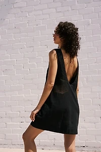 Full Of Sunshine Cotton-Linen Mini Dress