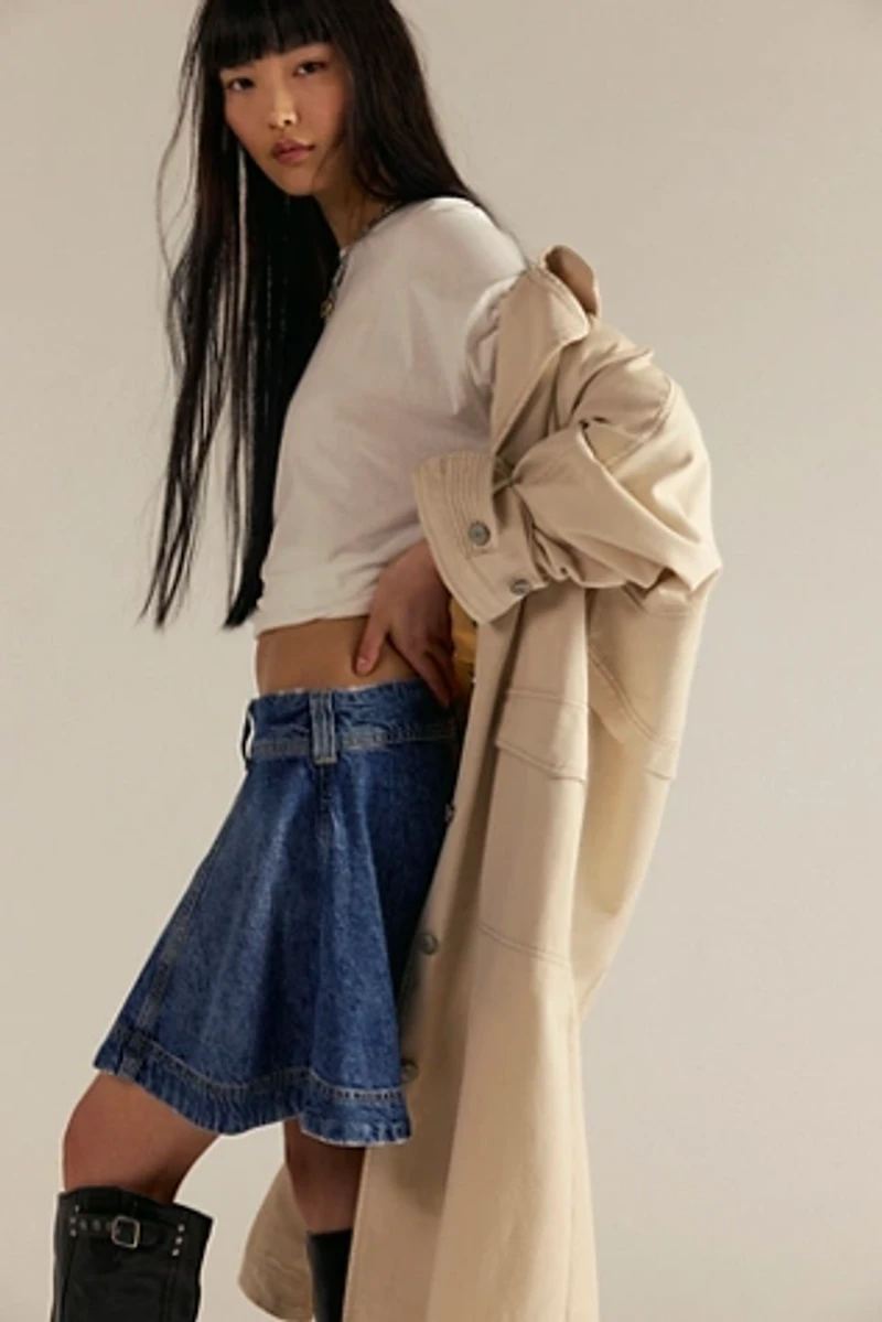 We The Free Wonderland Denim Skirt