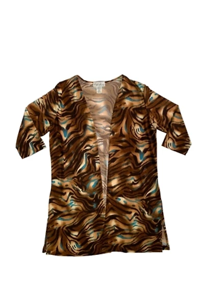 Vintage 1990s Animal Print Duster Jacket Selected by SharpLilTeeth