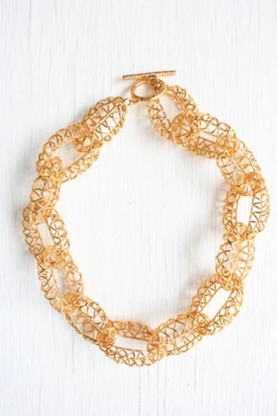 1980s Gold Chunky Chain Necklace Selected By Moons + Junes Vintage