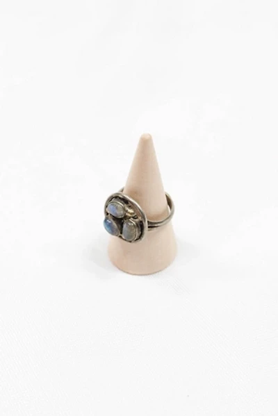 1970s Triple Stone Labradorite Ring Selected By Moons + Junes Vintage