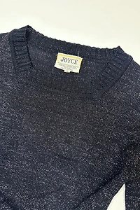 1970s Metallic Glam Knit Top Selected by Cherry