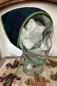 1960s Plaid & Corduroy Hair Kerchiefs Selected by Cherry