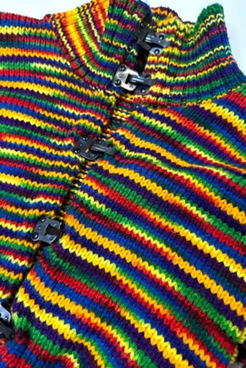 1970s Cropped Rainbow Sweater Selected by Cherry