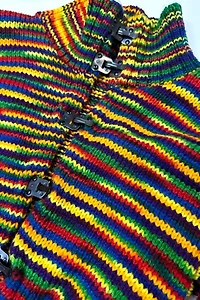 1970s Cropped Rainbow Sweater Selected by Cherry