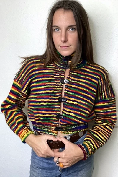1970s Cropped Rainbow Sweater Selected by Cherry
