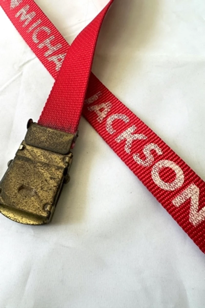 1980s I Love Micheal Jackson Belt Selected by Cherry