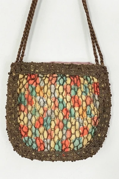 Antique 1915 Silk Ribbon Bag Selected by FernMercantile