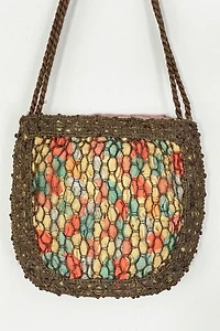 Antique 1915 Silk Ribbon Bag Selected by FernMercantile