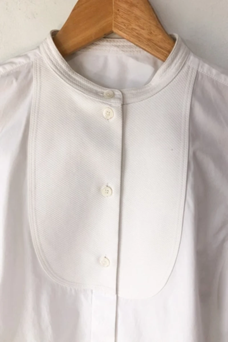 Celine White Tuxedo Shirt Selected by The Curatorial Dept.