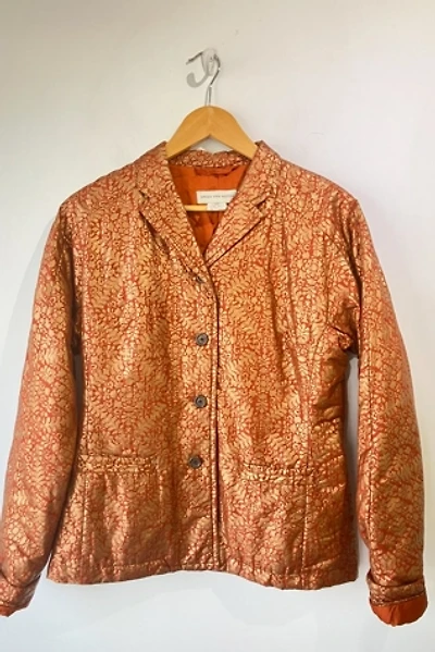Vintage Dries van Noten Rust Gold Quilted Blazer Selected by The Curatorial Dept.