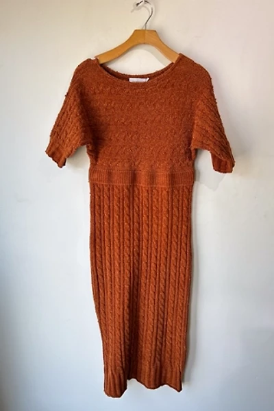 Sayaka Davis Rust Chenille Knit Dress Selected by The Curatorial Dept.