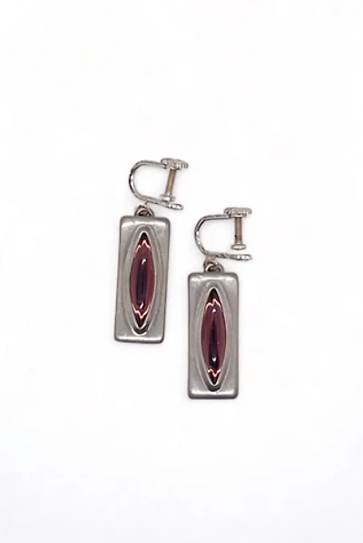 Vintage Mid-Century Modernist Jorgen Jensen Scandinavian Screw-Back Earrings Selected by MARMALADE