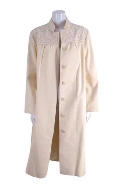 1980s Ivory Ultrasuede Duster Coat Selected By Ritual Vintage