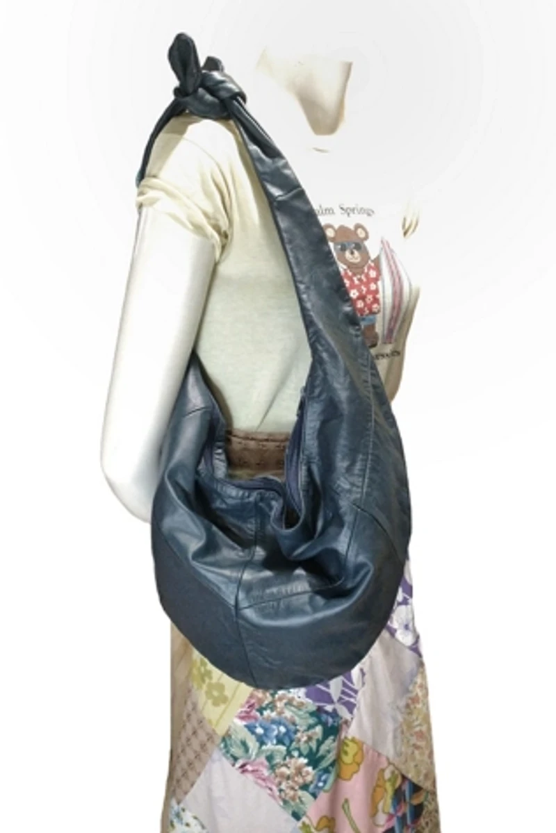 1980s Slouchy Leather Bag Selected by Garbage Soup