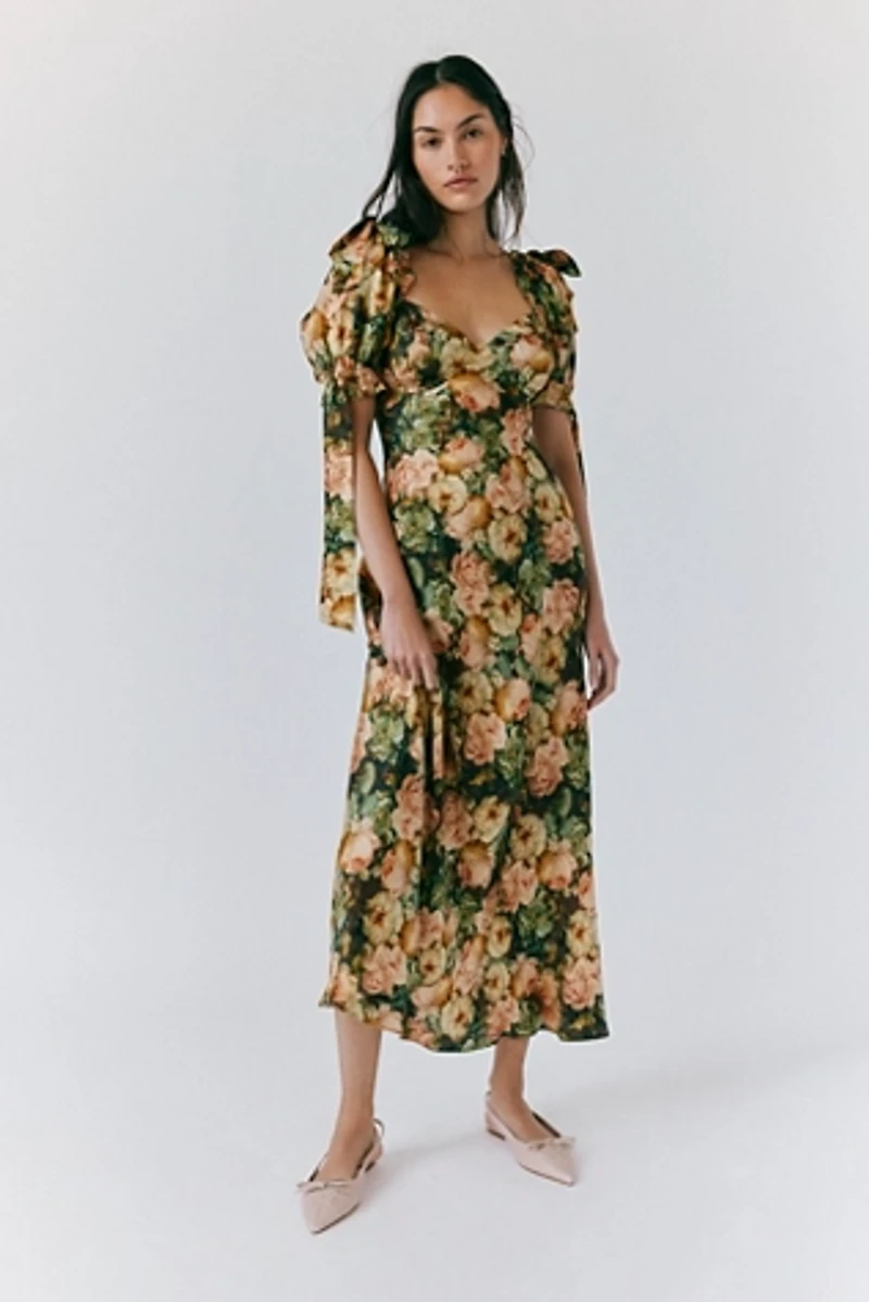 Selkie The Poet Printed Slip Dress