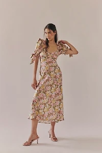 Selkie The Poet Printed Slip Dress