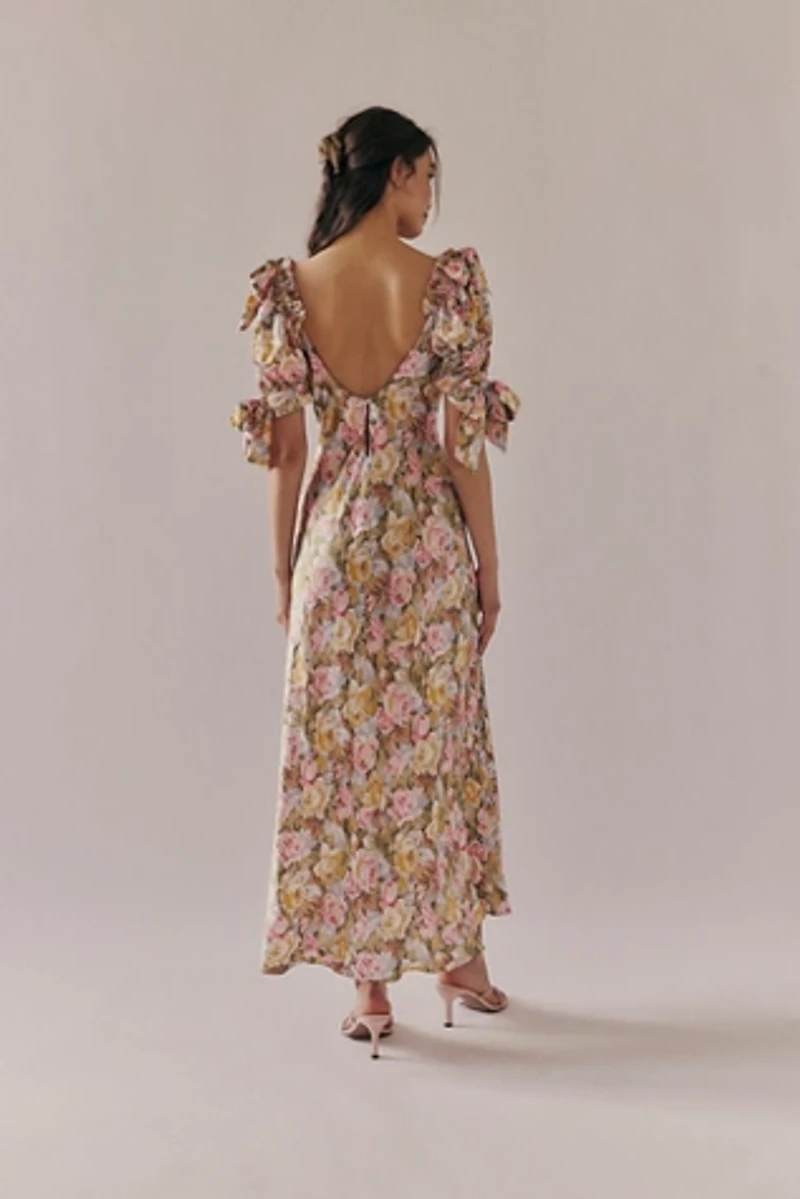 Selkie The Poet Printed Slip Dress