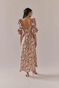 Selkie The Poet Printed Slip Dress