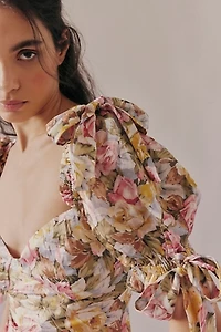 Selkie The Poet Printed Slip Dress