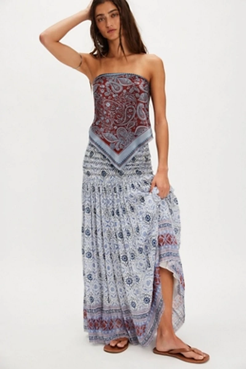 FP One Ravenna Printed Convertible Maxi Skirt