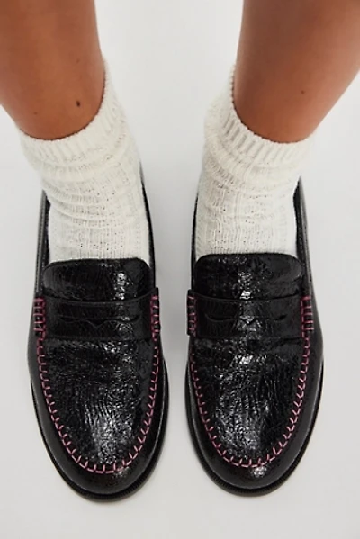 Blanket Stitch Loafers