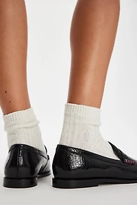 Blanket Stitch Loafers
