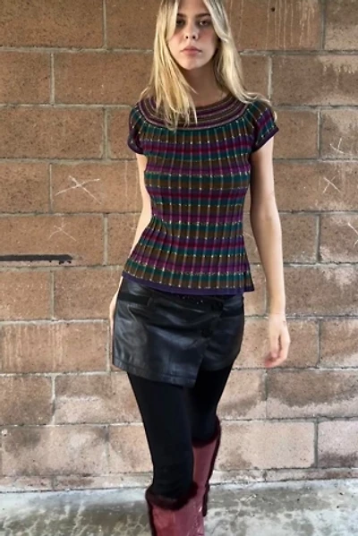 Vintage 1980s Ungaro Ribbed Lurex Sweater Selected by Personal Choice
