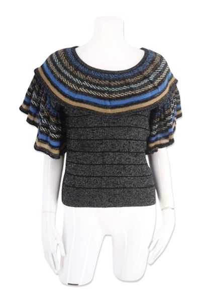 1970s Lurex Metallic Knit Sweater Selected By Ritual Vintage