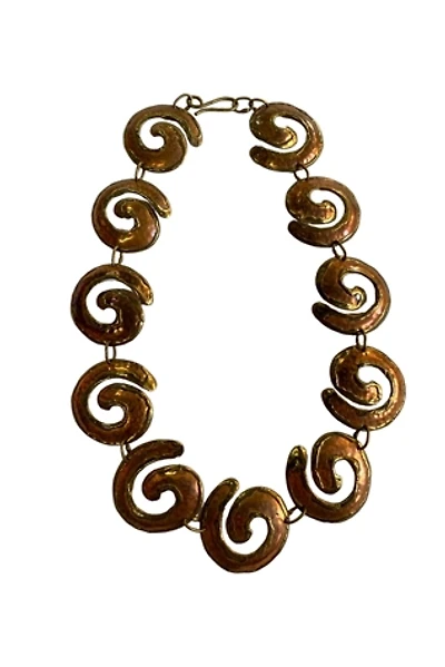 Vintage 1970s Handmade Copper Necklace Selected by SharpLilTeeth