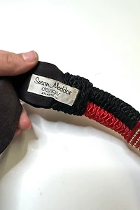 1980s Woven Belt with Brass Buckle and Stone Selected by Cherry