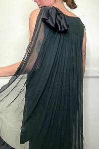 1960s Lilli Diamond Black Chiffon Dress Selected by Cherry