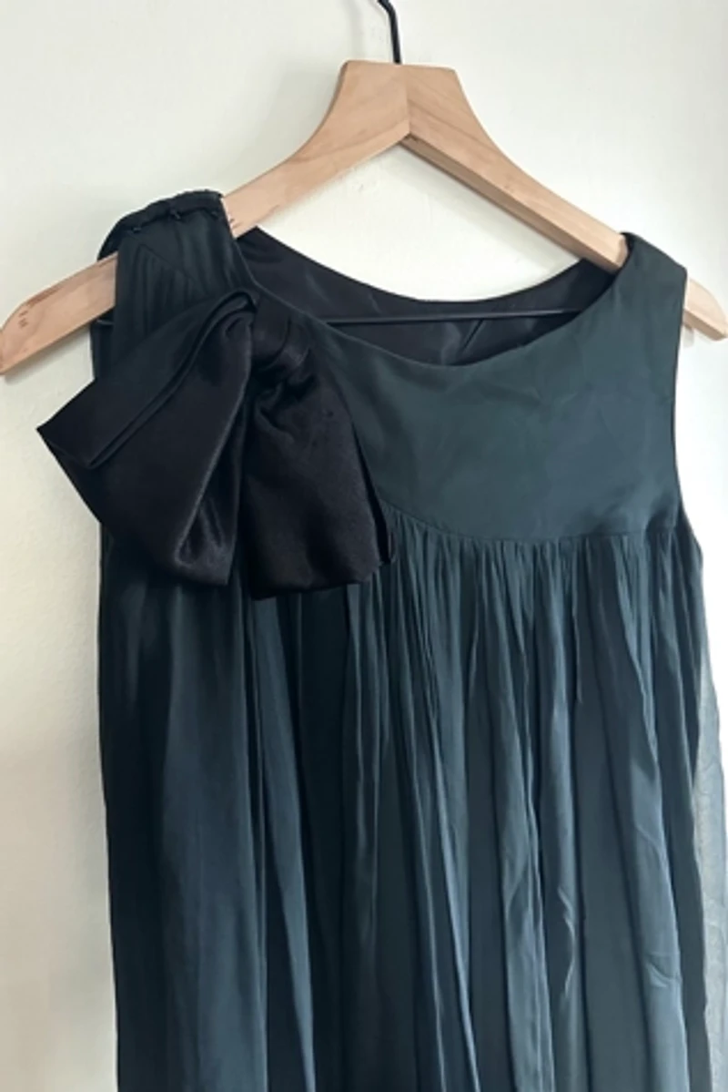 1960s Lilli Diamond Black Chiffon Dress Selected by Cherry