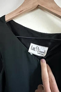 1960s Lilli Diamond Black Chiffon Dress Selected by Cherry