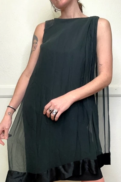 1960s Lilli Diamond Black Chiffon Dress Selected by Cherry