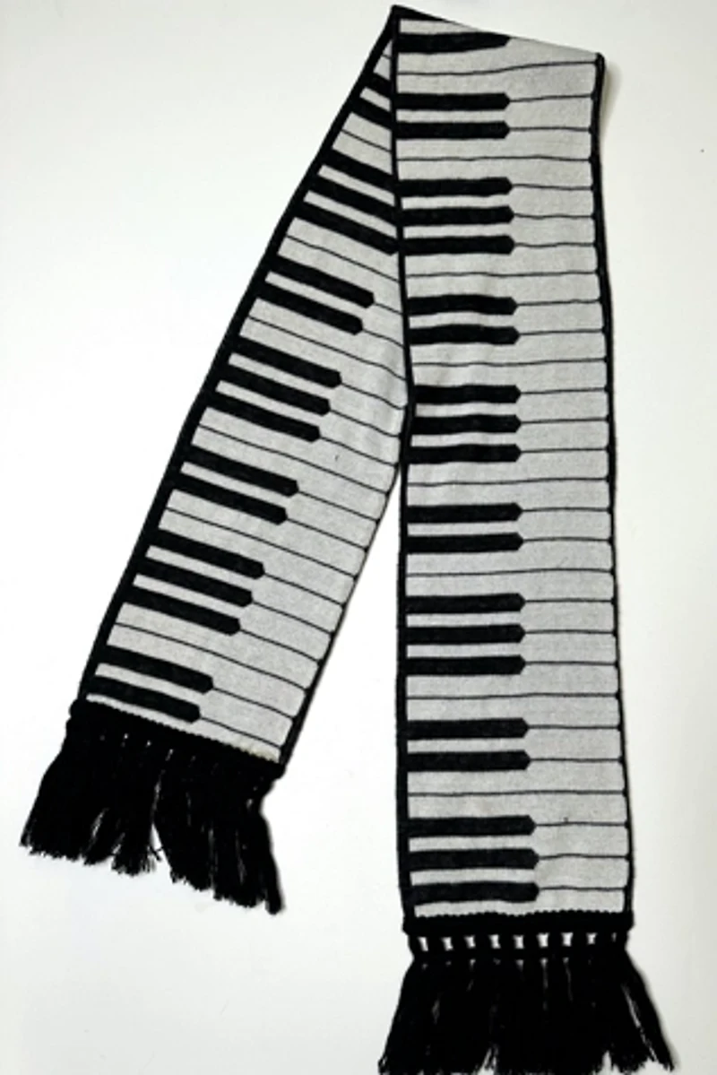 1980s Piano Keys Scarf Selected by Cherry