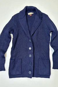 1970s Anne Klien Chunky Wool Cardigan Selected by Cherry