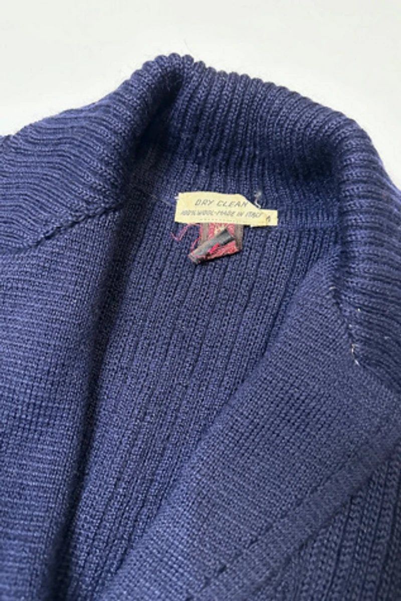 1970s Anne Klien Chunky Wool Cardigan Selected by Cherry