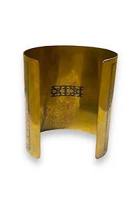 Y2k KTZ Designer Brass Tarot Card Cuff Selected by Busylady Baca & The Goods