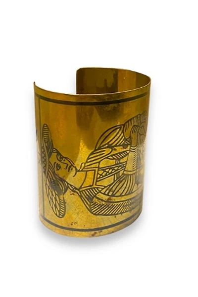 Y2k KTZ Designer Brass Tarot Card Cuff Selected by Busylady Baca & The Goods