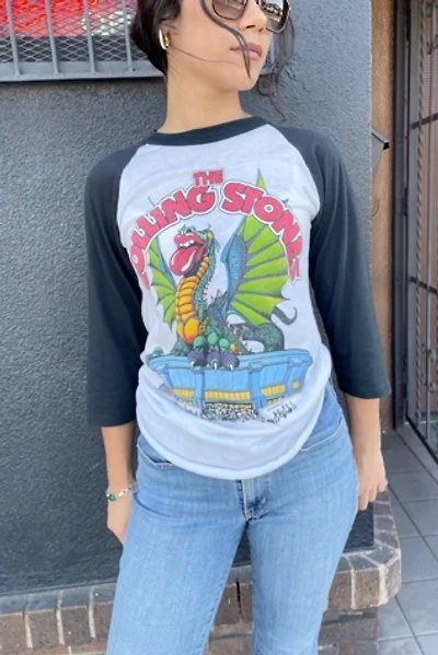 Vintage 1981 Rolling Stones Concert Raglan Tee Selected by FernMercantile