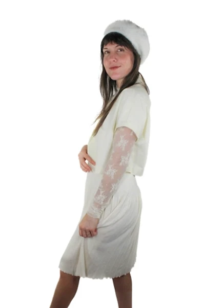 1960s Pleated Sweater Midi Skirt Selected By Moons + Junes Vintage