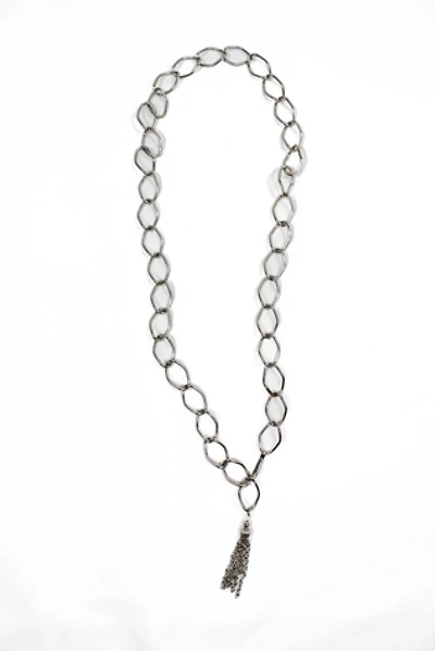 1980s Silver Chain Pendant Necklace Selected By Moons + Junes Vintage