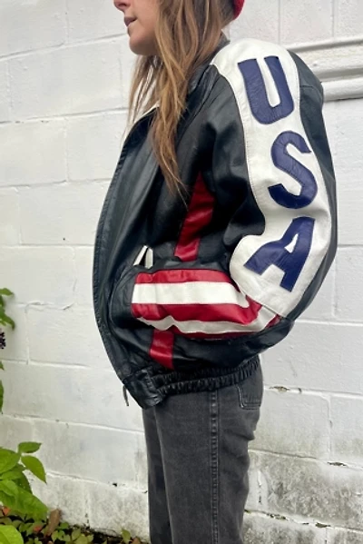 Vintage USA Leather Jacket Selected by Wax Plant