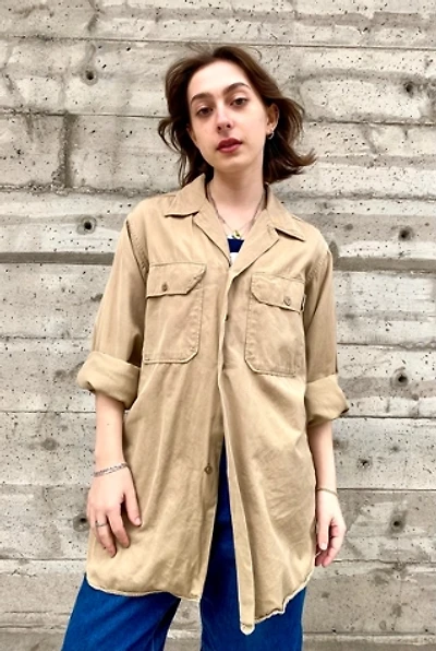 Vintage Army Button Up Shirt Selected by Nomad Vintage
