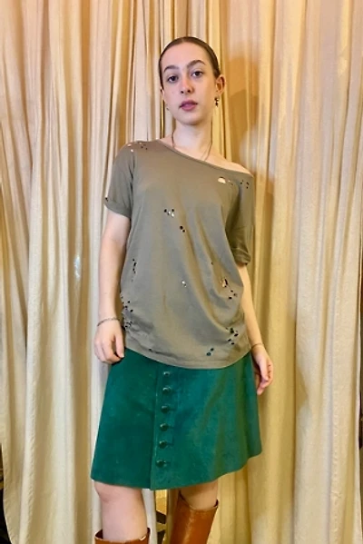 2000’s Distressed Designer Ripped Tee Selected by Nomad Vintage