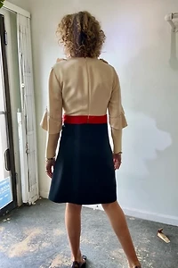 Gucci Mini Cocktail Dress with Red Bow and Ruffle Sleeves Selected by The Curatorial Dept.