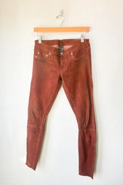 True Religion Brown Suede Pants Selected by The Curatorial Dept.
