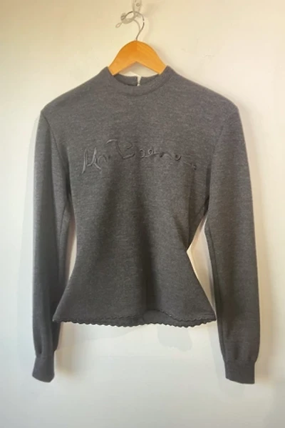 Vintage Geoffrey Beene Charcoal Wool Sweater Selected by The Curatorial Dept.