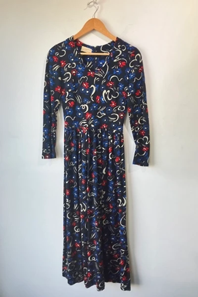 Vintage Joan Rulin Floral Midi Dress Selected by The Curatorial Dept.
